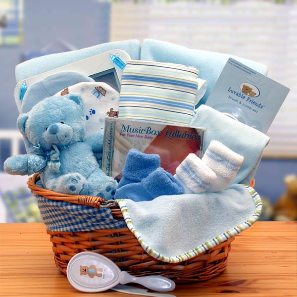 Gift Basket 890573-b Simply The Baby Basics New Baby Gift Basket- Blue