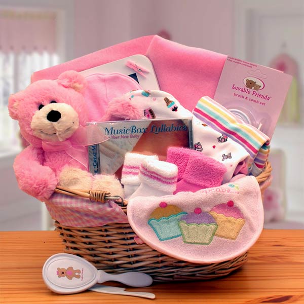 Gift Basket 890573-p Simply The Baby Basics New Baby Gift Basket -pink