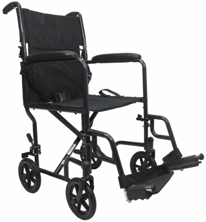 Lt-2019-bk Transport Wheelchair-black