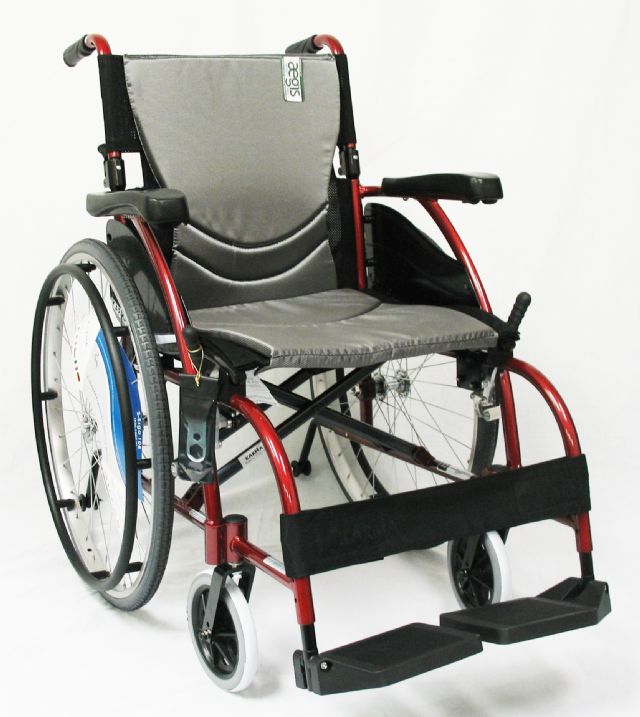 S-ergo105f16rs Ergonomic Wheelchair-rose Red
