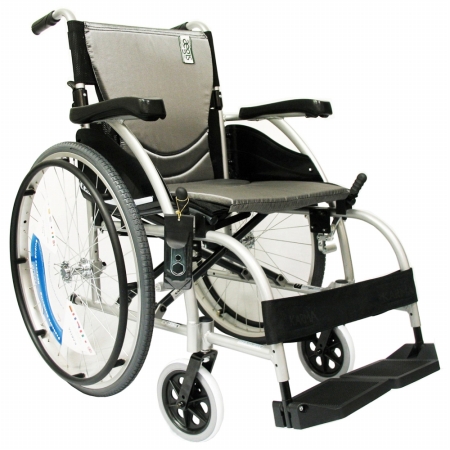 S-ergo105f16ss Ergonomic Wheelchair-pearl Silver