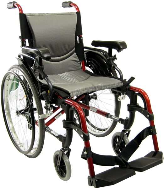 S-ergo305q16rs Ergonomic Wheelchair-rose Red