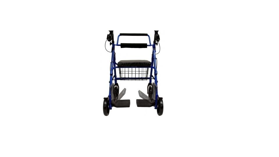 R-4602-t-bl 2-in-1 Rollator-transport Chair-blue