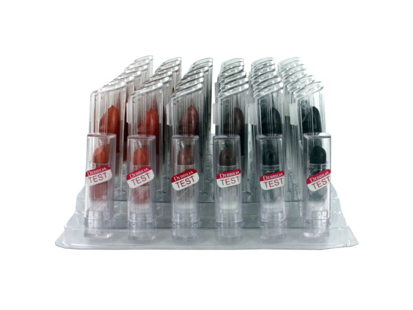 Color lipstick with testers display  Pack of 36