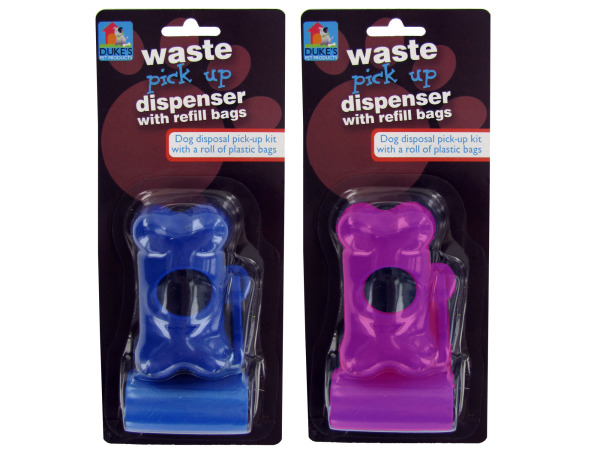 Dog Waste Bag Dispenser With Refill Bags - Pack Of 48