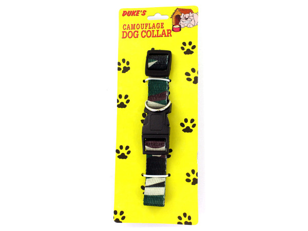 Di165-72 Camouflage Dog Collar With Strong Metal Leash Ring - Pack Of 72