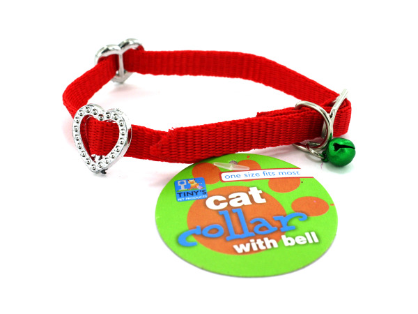 Cat Collar With Bell - Pack Of 24