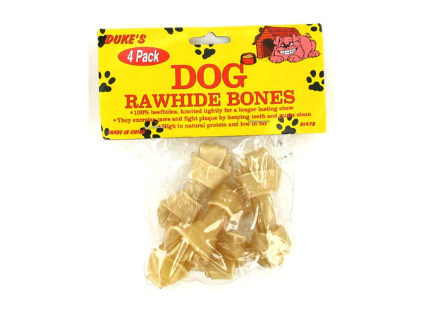 Small rawhide dog bones  Pack of 24
