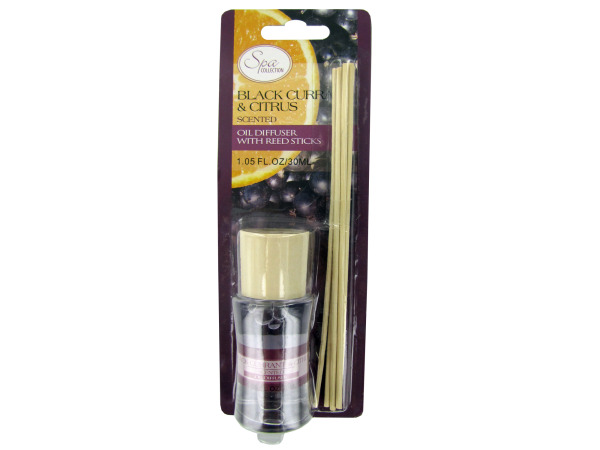 oil diffuser with reed sticks black currantcitrus 1.05 oz  Pack of 72