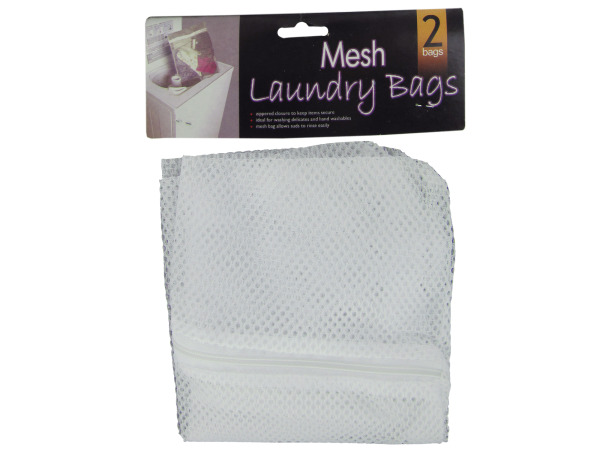 Mesh laundry bags#44; set of 2  Pack of 24