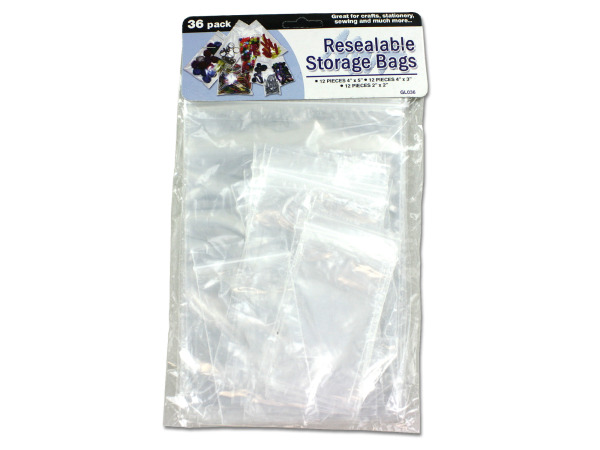 Resealable storage bags  Pack of 48