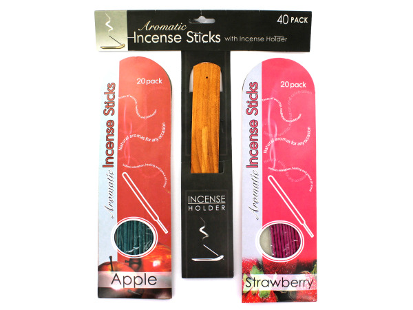 Aromatic incense sticks with holder  Pack of 96