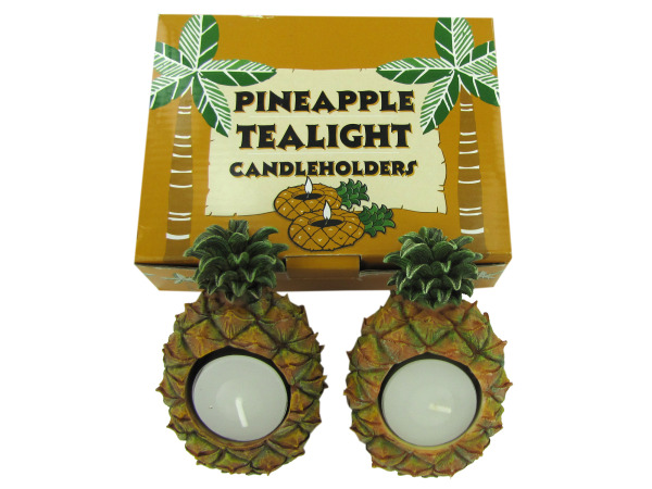2 pack pineapple tealight candle holders  Pack of 36