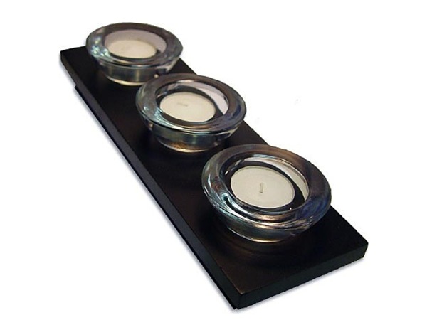 Candle gift set with holders and stand  Pack of 4