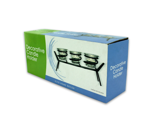 Tea light candle holder set with stand  Pack of 12