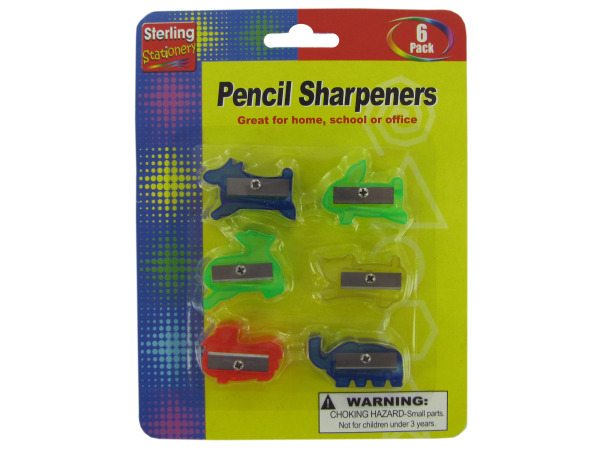 Animal shaped pencil sharpeners  Pack of 24