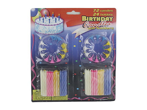 Deluxe Birthday Candle Set - Pack Of 72
