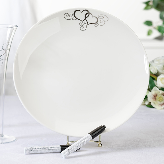 Lillian Rose PL320 Round Platter with 2 Pens