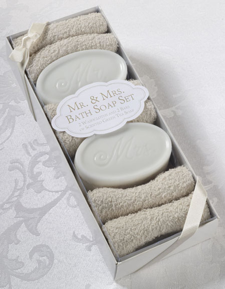 Lillian Rose BA650 Mr amp;amp; Mrs Bath Soap with 2 Towels