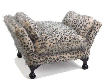 Poochie of Beverly Hills SBLB Leopard Sleigh Bed