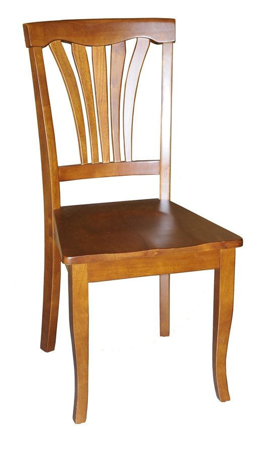 Wooden Imports Avon11-wc-sabr 2 Avon Chair With Wood Seat - Saddle Brown
