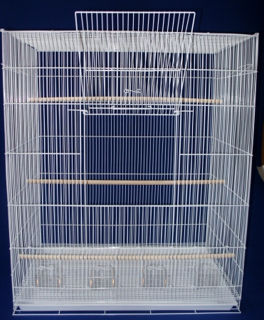 4x2484wht Lot Of Four Large Bird Breeding Cages In White