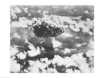 Sal2552102 High Angle View Of An Atomic Bomb Explosion Bikini Atoll Marshall Islands July 25 1946 -24 X 18- Poster Print
