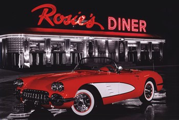 Art Prints Pyrpp32636 Rosie's Diner -36 X 24- Poster Print