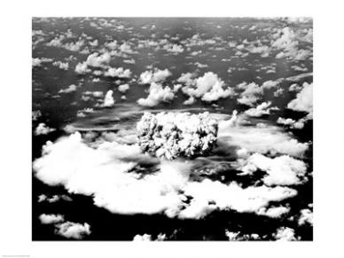 Sal25528448 Aerial View Of An Atomic Bomb Explosion Bikini Atoll Marshall Islands -24 X 18- Poster Print