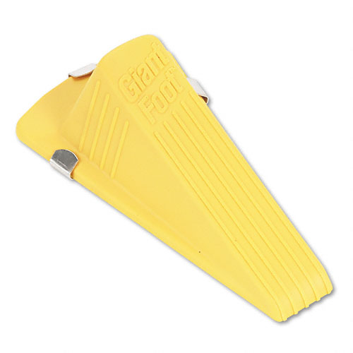 Master Caster Mas00967 Master Caster Giant Foot Magnetic Doorstop No-slip Rubber Wedge 3-1/2w X 6-1/4d X 2h Yellow Ea - Mas00967