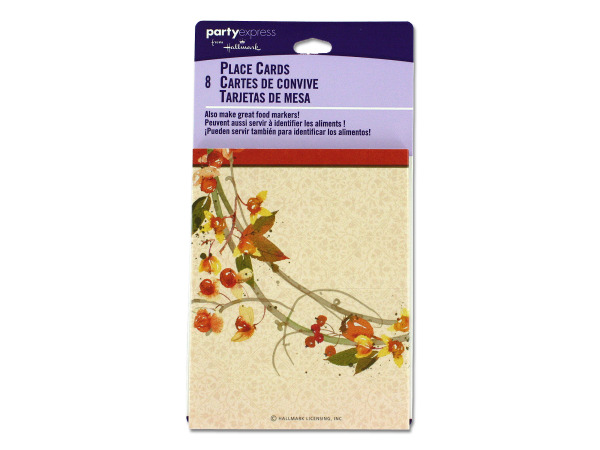 Place cards with bittersweet wreath design Pack of 96