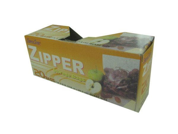 20 zipper storage bags  Pack of 24