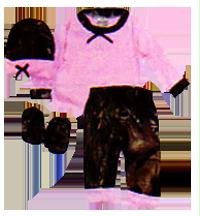 Bonnie  Childrens Sptwr 15651 Long Sleeve Tee Shirt Set Pink 3  6 Months