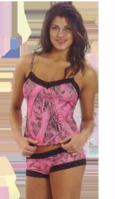 Weber Camo Leather Goods 601144 Naked North Camisole Pink Xl