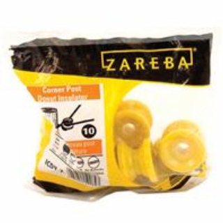 680834 Zareba Corner Post Donut Insulator - Yellow - 10 Pack