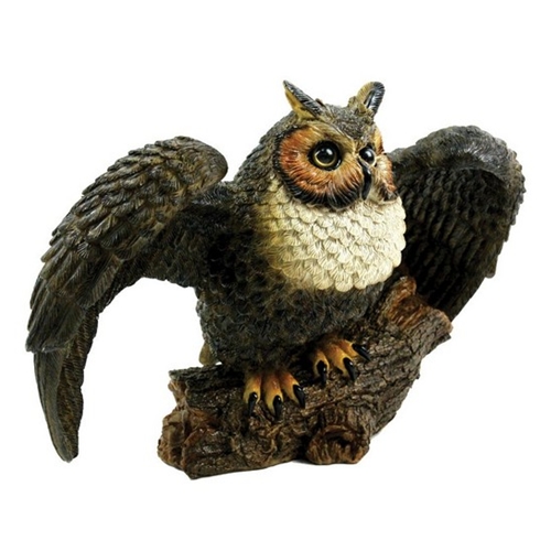 Mcd80052 Michael Carr Great Horned Owl Spread Wings