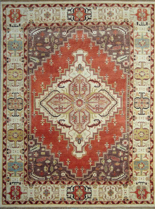 Eastern Weavers Rugs EME10RB8x11 Emerson EME10 Rust Beige 8x11 Persian Rug