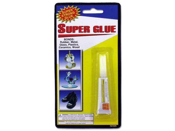 Hz025-24 3.5" Bottle Of Super Glue Bonds Rubber Metal And Glass - Pack Of 24