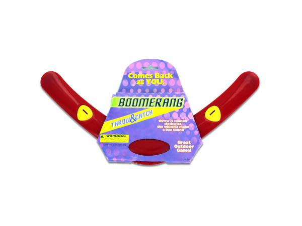 Kl120-48 Red Plastic Boomerang Toy - Case Of 48
