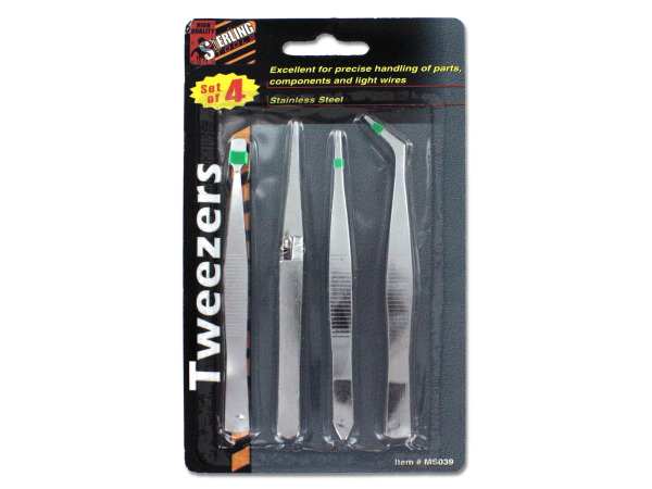 Ms039-24 7lx 7w X 7h Industrial Tweezers - Pack Of 24