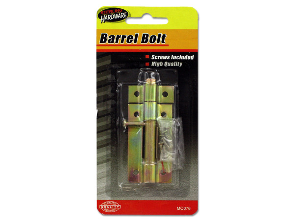 3 Inch Barrel Bolt With Screws - Pack Of 24