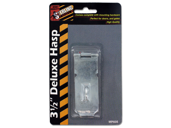 Mp035-48 3.5" Deluxe Silver Hasp - Pack Of 48