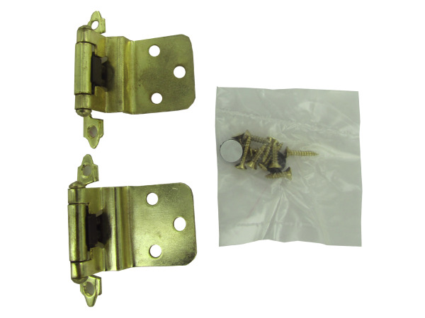 2 pack bulldog hardware bright brass inset cabinet hinges  Pack of 30
