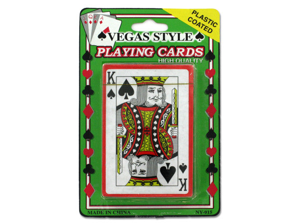 Plastic Coated Playing Cards - Pack Of 24