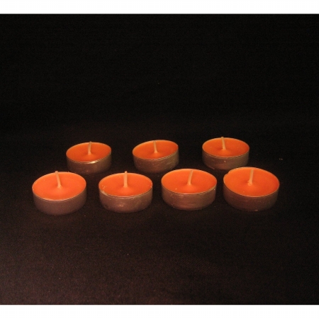 Light in the Dark LITDTLPEACH25 Peach Scented Tealight Candles Burn 4 Hours Set 