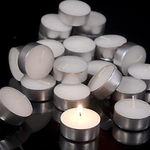 Light in the Dark LITDTLFRESHLINEN25 Fresh Linen Scented Tealight Candles Burn 4