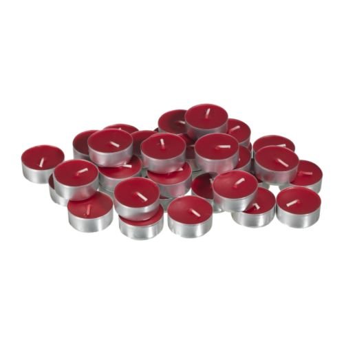 Light in the Dark LITDTLAPPLE25 Apple Cinnamon Scented Tealight Candles Burn 4 H