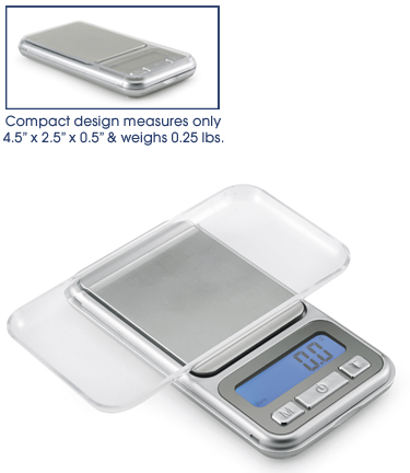 Polder Ksc-936-47rm Digital Pocket Scale - Silver