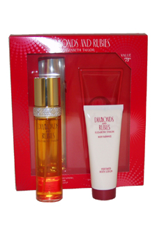 Diamonds And Rubies By For Women - 2 Pc Gift Set 3.3oz Edt Spray 3.3oz Perfumed Body Lotion