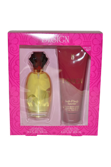 Design By For Women - 2 Pc Gift Set 3.4oz Fine Parfum Spray 6.8oz Luxury Body Lotion